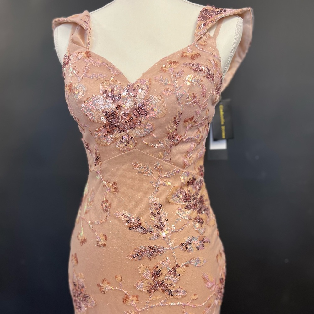 Beautiful Designer Dress in the color “Blush.” New with tags.